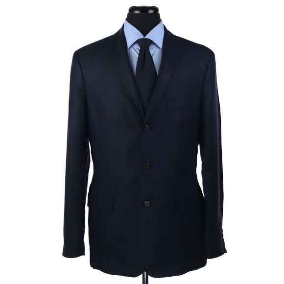 J. Crew Other - J Crew Irish Linen 3 Button Sport Coat Blue 40R